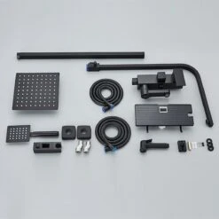 Luxe 4 In 1 Regen Douchekraan - Compleet Wassysteem -Regendouche - Handdouche - Kaan - Bidet - Met Planchet - Chroom - Zwart 6 Luxe 4 In 1 Regen Douchekraan - Compleet Wassysteem -Regendouche - Handdouche - Kaan - Bidet - Met Planchet - Chroom - Zwart -Mooie Badkamer 1200x1200 1616