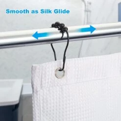 BOTC Gordijnringen - 12 Stuks Gordijn Haken - Gordijnhaken- RVS Gordijn Ringen Voor Gordijn Roede - Zwart -Mooie Badkamer 1200x1200 1681