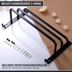 Nolad® Handdoekrek 3-armig - Handdoekhouder - Handdoekenrek - Zwart 10 Nolad® Handdoekrek 3-armig - Handdoekhouder - Handdoekenrek - Zwart -Mooie Badkamer 1200x1200 171