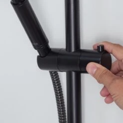 Tiger Tyne Doucheset - Douchekop Ø 12 Cm - Inclusief Comfort Water Saver - 3 Standen - Mat Zwart -Mooie Badkamer 1200x1200 1713