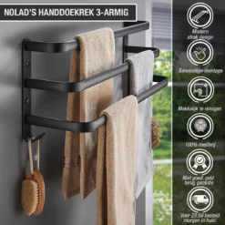 Nolad® Handdoekrek 3-armig - Handdoekhouder - Handdoekenrek - Zwart 13 Nolad® Handdoekrek 3-armig - Handdoekhouder - Handdoekenrek - Zwart -Mooie Badkamer 1200x1200 174