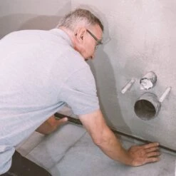 Douche Achterwand - Schulte Deco Design Softtouch - Steen Antraciet - 100x255cm - Wanddecoratie - Muurdecoratie - Badkamer Wandpaneel - Muurbekleding -Mooie Badkamer 1200x1200 1748