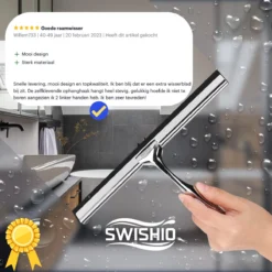 Douchewisser Met Ophangsysteem - Raamwisser - Raamtrekker - RVS - Extra Siliconen Strip -Mooie Badkamer 1200x1200 244