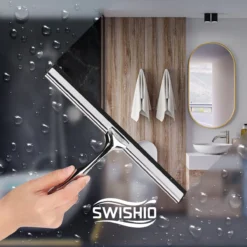 Douchewisser Met Ophangsysteem - Raamwisser - Raamtrekker - RVS - Extra Siliconen Strip -Mooie Badkamer 1200x1200 246