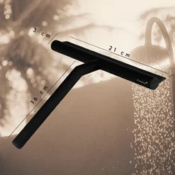 Fienosa Douchewisser Anti Kras Siliconen - Zachte Glashaak - Zwart -Mooie Badkamer 1200x1200 262