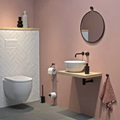 Tiger Porto - Zeepdispenser 200 Ml - Vrijstaand - Zwart -Mooie Badkamer 1200x1200 507