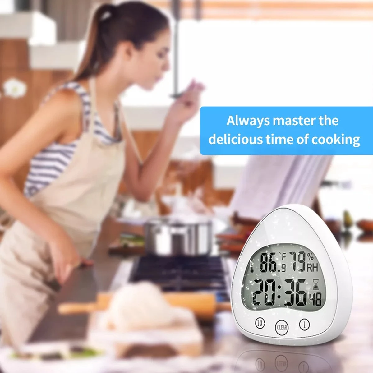 Merkloos Douchetimer - Douchewekker - Kookwekker - Douche Klok - Badkamer Klok - Waterproof - Draadloos - Zuignap - Digitaal 5 Merkloos Douchetimer - Douchewekker - Kookwekker - Douche Klok - Badkamer Klok - Waterproof - Draadloos - Zuignap - Digitaal - Afbeelding 5