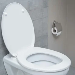 SCHÜTTE WC-Bril 10220 DUROPLAST - Antibacterieel - Soft Close - Gelakt - Wit -Mooie Badkamer 1200x1200 625