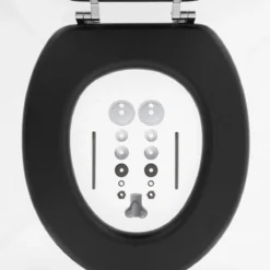 Tiger Leatherlook - Toiletbril - WC Bril - MDF - Zwart -Mooie Badkamer 1200x1200 656