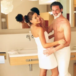 Relaxdays Toiletrolhouder Met Plankje - Wc-rolhouder Bamboe - Rolhouder Toilet - Hout -Mooie Badkamer 1200x1200 85