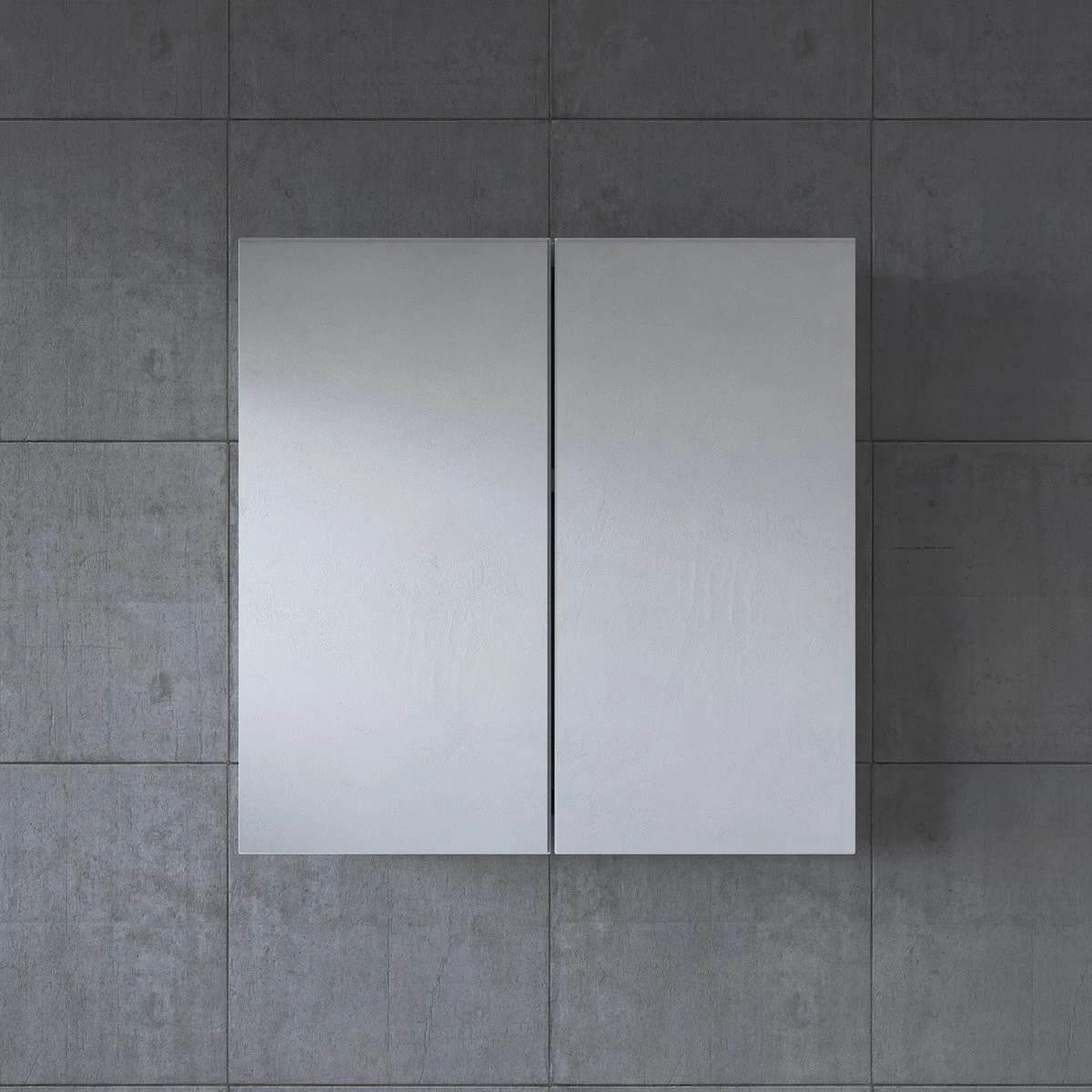 Badplaats Badkamerkast Leon 60 Cm X 20 Cm X 60 Cm - Wit - Spiegelkast Badkamer 2 Badplaats Badkamerkast Leon 60 Cm X 20 Cm X 60 Cm - Wit - Spiegelkast Badkamer - Afbeelding 2