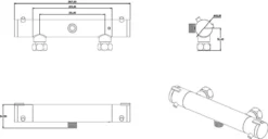 SCHÜTTE London Thermostatische Douchekraan - Hartafstand 150 Mm - Zwart Mat 22 SCHÜTTE London Thermostatische Douchekraan - Hartafstand 150 Mm - Zwart Mat -Mooie Badkamer 1200x620