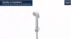 GROHE New Tempesta-F 30 Trigger Spray Doucheset - Ø 3,6 Cm - 1 Straalstand - Chroom - 27513001 -Mooie Badkamer 1200x658 2