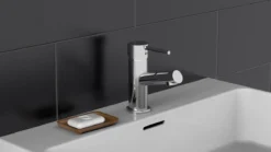 SCHÜTTE Laurana Wastafelkraan - Mengkraan - Met Waste - Chroom -Mooie Badkamer 1200x675 13