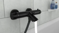 SCHÜTTE London Thermostatische Badkraan - Hartafstand 150 Mm - Zwart Mat -Mooie Badkamer 1200x675 26