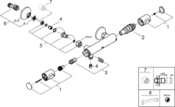 GROHE Precision Flow Thermostatische Douchekraan - EcoJoy® - EcoButton - 15cm - 34840000 -Mooie Badkamer 1200x733