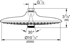 GROHE Euphoria 260 Hoofddouche - Regendouche ø 26 Cm - Eco - Met 3 Stralen - Chroom -Mooie Badkamer 1200x750 2