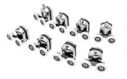T.R. Goods - Douchedeur Wielen Set Van 8 Stuks Verchroomd - Roestvrij Verchroomd - Reserve Douche Deur Rollers Geleiders Rolletjes - Schuifdeur Katrollen Douchecabine Wieltjes - Set Van 8 Stuks -Mooie Badkamer 1200x750 3