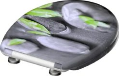 SCHÜTTE WC-Bril 82374 STONE - Duroplast - Soft Close - Afklikbaar - RVS-Scharnieren - Decor - 3-zijdige Print -Mooie Badkamer 1200x761