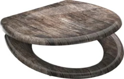 SCHÜTTE WC-Bril 82368 OLD WOOD - Duroplast - Soft Close - Afklikbaar - RVS-Scharnieren - Decor - 3-zijdige Print -Mooie Badkamer 1200x768 3