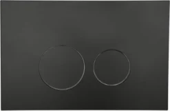 QeramiQ Push Bedieningspaneel Toilet - Frontbediening - Mat Zwart - Voor Geberit UP320/UP720