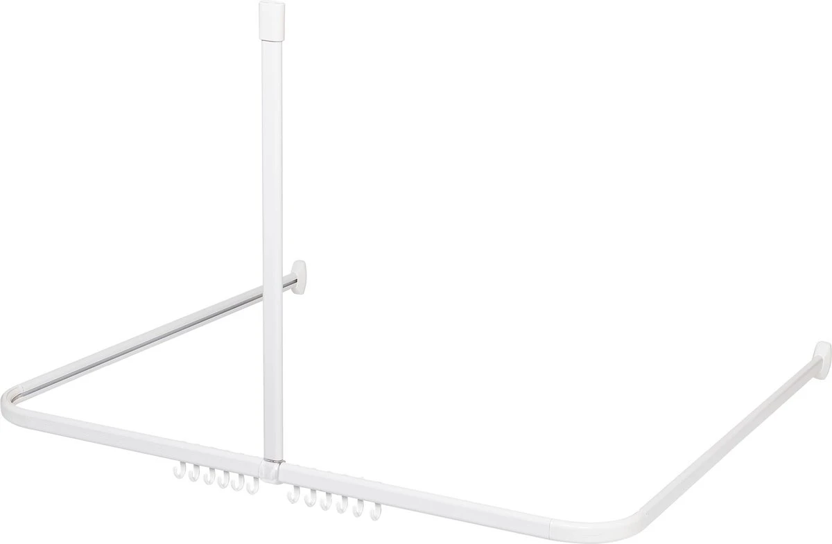 Sealskin - Easy Roll Douchegordijnstangset - 90x90x90 Cm - Wit 8 Sealskin - Easy Roll Douchegordijnstangset - 90x90x90 Cm - Wit - Afbeelding 8