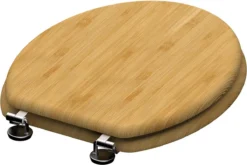 SCHÜTTE WC-Bril 81101 NATURAL BAMBOO - Massief Bamboe - Soft Close - Verchroomde Scharnieren 12 SCHÜTTE WC-Bril 81101 NATURAL BAMBOO - Massief Bamboe - Soft Close - Verchroomde Scharnieren -Mooie Badkamer 1200x804 2