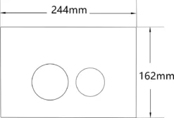 QeramiQ Push Bedieningspaneel Toilet - Frontbediening - Mat Zwart - Voor Geberit UP320/UP720 -Mooie Badkamer 1200x817 1