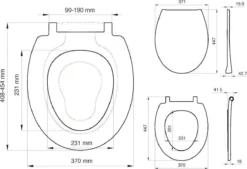 Tiger Tulsa - Toiletbril Met Deksel - WC Bril - Thermoplast Wit -Mooie Badkamer 1200x822