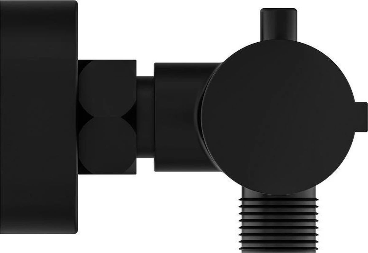 SCHÜTTE London Thermostatische Douchekraan - Hartafstand 150 Mm - Zwart Mat 2 SCHÜTTE London Thermostatische Douchekraan - Hartafstand 150 Mm - Zwart Mat - Afbeelding 2