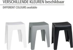 WENKO Badkamerkruk Kumba 38x47cm In Zwart Kunststof - Douchekruk -Mooie Badkamer 1200x828