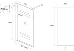 Wiesbaden Eco Inloopdouche + Muurprofiel - 8 Mm Nano - 100 X 200 Cm -Mooie Badkamer 1200x836 4