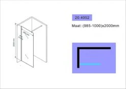 Wiesbaden Eco Inloopdouche + Muurprofiel - 8 Mm Nano - 100 X 200 Cm -Mooie Badkamer 1200x849 6