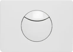 Plieger Donau Bedieningspaneel – Bedieningspaneel Toilet – 2 Knoppen Rond – Bedieningspaneel Wit
