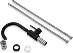 LOMAZOO Wastafelkraan Zwart Hoog Juno - Zwarte Wastafelkraan - Badkamerkraan Zwart - Zwarte Badkamerkraan -Mooie Badkamer 1200x868 1