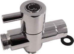 WillieJan Omstelkraan Douche – Verchroomd Messing - Aansluitmaat 3 X 1/2″