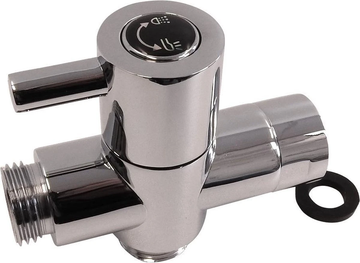 WillieJan Omstelkraan Douche – Verchroomd Messing - Aansluitmaat 3 X 1/2″ 1 WillieJan Omstelkraan Douche – Verchroomd Messing - Aansluitmaat 3 X 1/2″