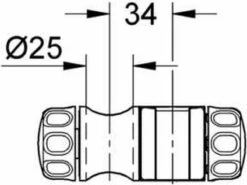 GROHE Relexa Glijstuk - 25 Mm - Chroom - 07659000 -Mooie Badkamer 1200x897