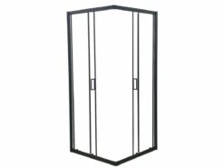 Merkloos Douchecabine Vierkant - 90x90x200cm 6 Mm - Nano Anti Kalk Veiligheidsglas - Zwart Aluminium Omlijsting -Mooie Badkamer 1200x900 111