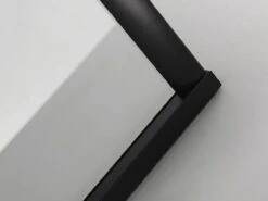 Merkloos Douchecabine Kwartrond 90x90x200 Cm 6 Mm Nano Anti Kalk Veiligheidsglas Met Zwart Aluminium Omlijsting -Mooie Badkamer 1200x900 93