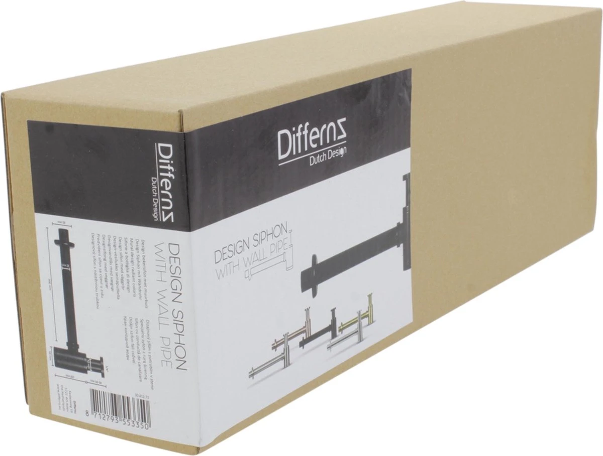 Differnz Sifon Mat Zwart– Sifon Wastafel – Mix&Match Fonteinsifon 2 Differnz Sifon Mat Zwart– Sifon Wastafel – Mix&Match Fonteinsifon - Afbeelding 2