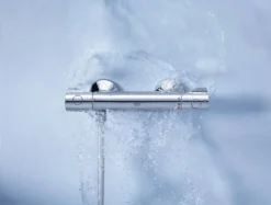GROHE Grohtherm 800 Thermostatische Waterbesparende Douchekraan - EcoJoy® - 15 Cm - Met Koppelingen - Chroom -Mooie Badkamer 1200x910