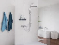 SCHÜTTE Mallorca Douchesysteem - Regendouche - 95 Cm Stang - Wandhouder In Hoogte Verstelbaar - Chroom -Mooie Badkamer 1200x914 1