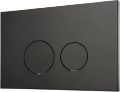 QeramiQ Push Bedieningspaneel Toilet - Frontbediening - Mat Zwart - Voor Geberit UP320/UP720 -Mooie Badkamer 1200x925