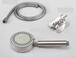 IBright Douchekop Met Slang En Wandhouder - RVS Zilver - 5 Functies – Handdouche – Hoofddouche Inclusief Wandhouder Zonder Boren -Mooie Badkamer 1200x927