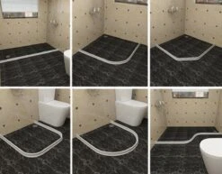 Tip: Zelfklevende Waterkering Douche 100cm - Sanitaire Waterstopper - Douchedorpel Zwart 30 X 16 Mm, 100 Cm -Mooie Badkamer 1200x940 4