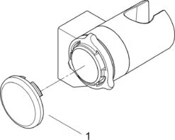 GROHE QuickFix Vitalio Wanddouchehouder - Verstelbaar - Chroom - 26183000 -Mooie Badkamer 1200x957 2