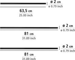WENKO Douchegordijnstang Hoek Universeel Aluminium Zwart - Douchestang -Mooie Badkamer 1200x960 16