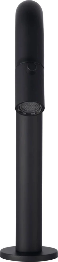 Saqu Tube - Fonteinkraan - Wastafelkraan Voor Het Toilet - Koudwaterkraan - Mat Zwart - C-uitloop -Mooie Badkamer 269x1200 1