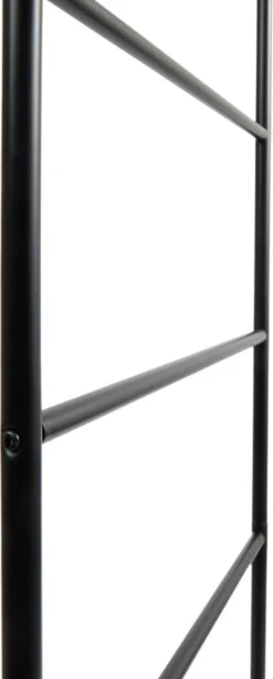 Lifa Bathing Handdoekladder - Multifunctionele Handdoekenrek - Zwarte Handdoekhouder - Staand - 5 Treden - Metaal - Voor Kleding, Handdoeken En Beddengoed - Badkamer, Keuken En Woonkamer - 50 X 160 Cm -Mooie Badkamer 483x1200